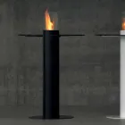 Biocamino outdoor bioethanol met glazen top Dean-Table Viadurini