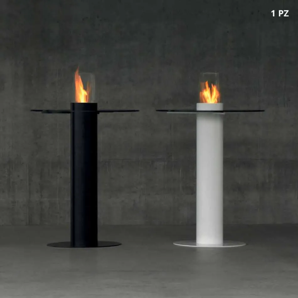 Biocamino outdoor bioethanol met glazen top Dean-Table Viadurini