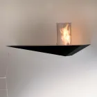 Moderne design biohaard in geverfd staal en glas - Malcolm Viadurini