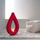 Biocamino van bio-ethanol aarde, flame-vormige modern design Todd Viadurini