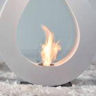 Biocamino van bio-ethanol aarde, flame-vormige modern design Todd Viadurini