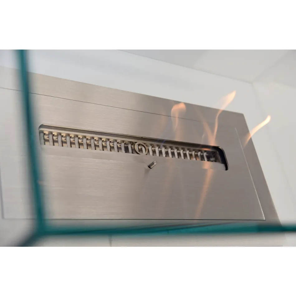 Moderne designvloer biohaard in glas en staal of Corten - Bradley Viadurini