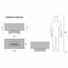 Moderne designvloer biohaard in glas en staal of Corten - Bradley Viadurini