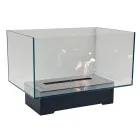 Moderne designvloer biohaard in glas en staal of Corten - Bradley Viadurini