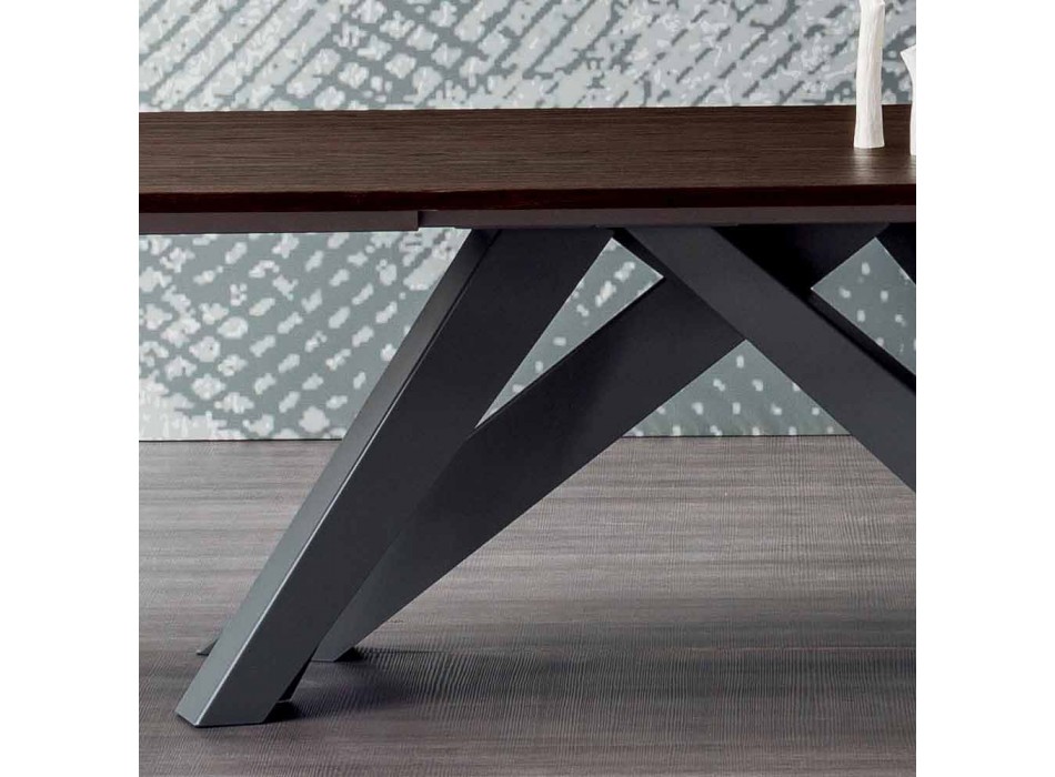 Bonaldo Big Table verlengbare tafel gemaakt van Italië design hout Viadurini
