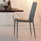 Bonaldo Eral moderne design stoel bekleed met leer gemaakt in Italië Viadurini