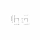 Bonaldo Filly gestoffeerd design stoel in wit leer gemaakt in Italië Viadurini