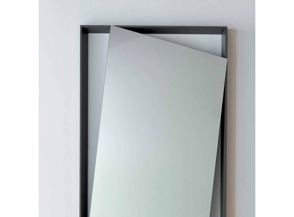 Bonaldo Hang spiegelwand gelakt hout ontwerp H185cm gemaakt in Italië Viadurini
