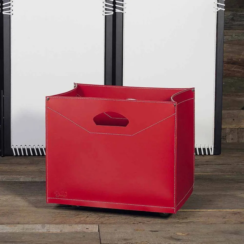 Houten tas van 100% Made in Italy Innovo leer Viadurini