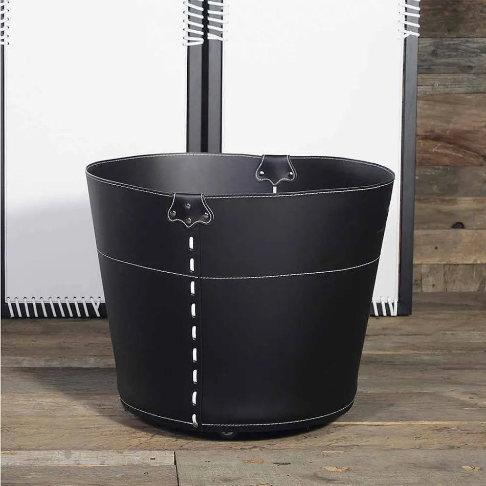 Logboekhouder van 100% Made in Italy Plato leer Viadurini