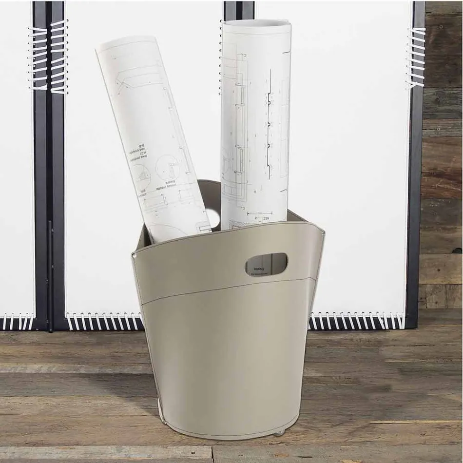 Tas voor logboekhouder van Spinoza-leer 100% Made in Italy Viadurini