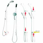 Bossini september Sliding douchedeur met water Flat Viadurini