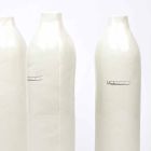 Luxe design witte en grijze porseleinen flessen 2 unieke stukken - Arcivero Viadurini