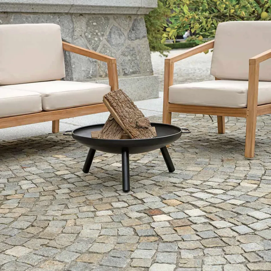 Buitenvuurkorf van ijzer in verschillende maten - Pluto Viadurini