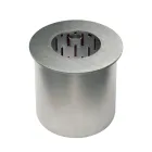 Ronde brander in gesatineerd staal voor bio-ethanol open haard - Griff12 Viadurini