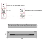 Elektronische brander verzonken macht bioethanol 3,6kW Aron 100 Viadurini