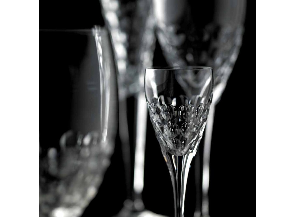 Crystal Design wijnglazen om 12 stuks te proeven - Titanioball Viadurini