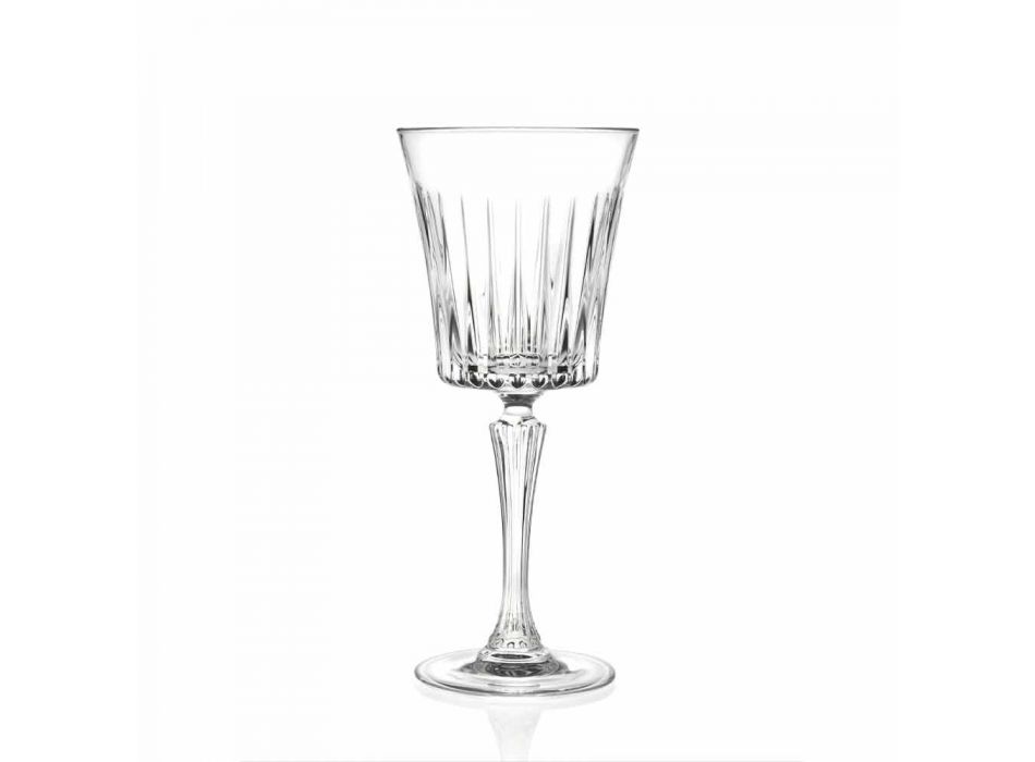 Luxe Wijn- en Cocktailglazen Design in Eco Kristal 12 Stuks - Senzatempo Viadurini