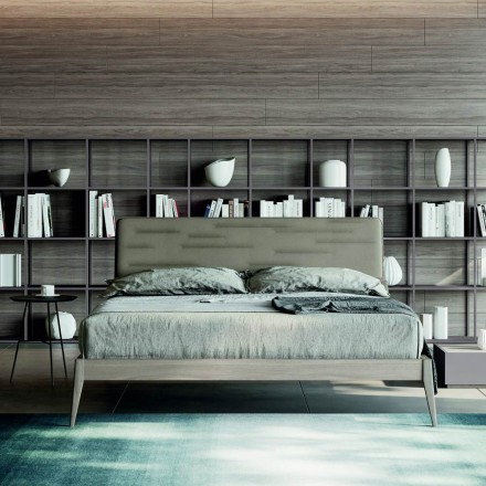 Slaapkamer met 5 moderne elementen Made in Italy Hoge kwaliteit - Rieti Viadurini
