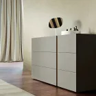 Moderne stijl slaapkamer met 5 elementen Made in Italy Hoge kwaliteit - Precious Viadurini