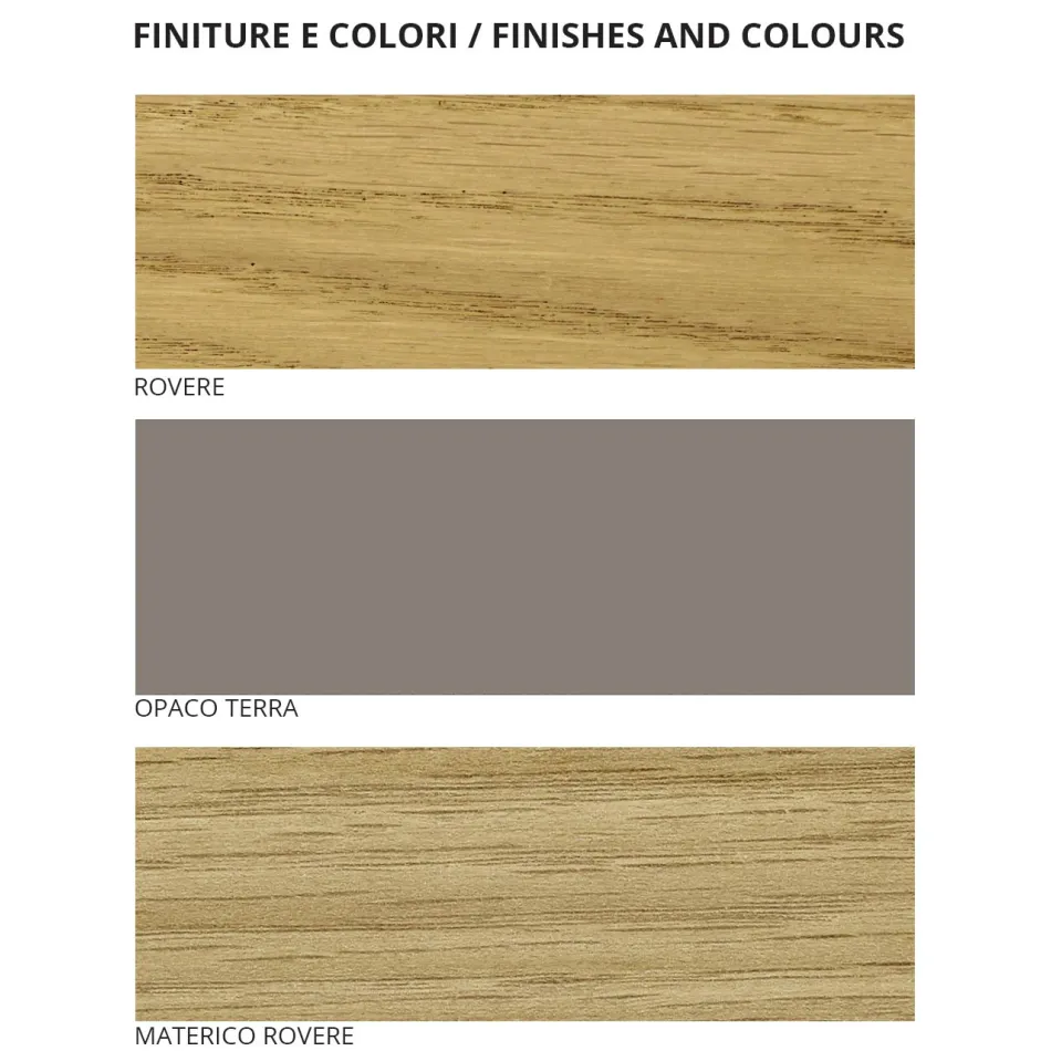 Moderne stijl slaapkamer met 5 elementen Made in Italy Hoge kwaliteit - Precious Viadurini