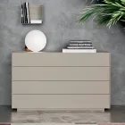 Complete slaapkamer met 4 hoogwaardige Made in Italy-elementen - Odema Viadurini