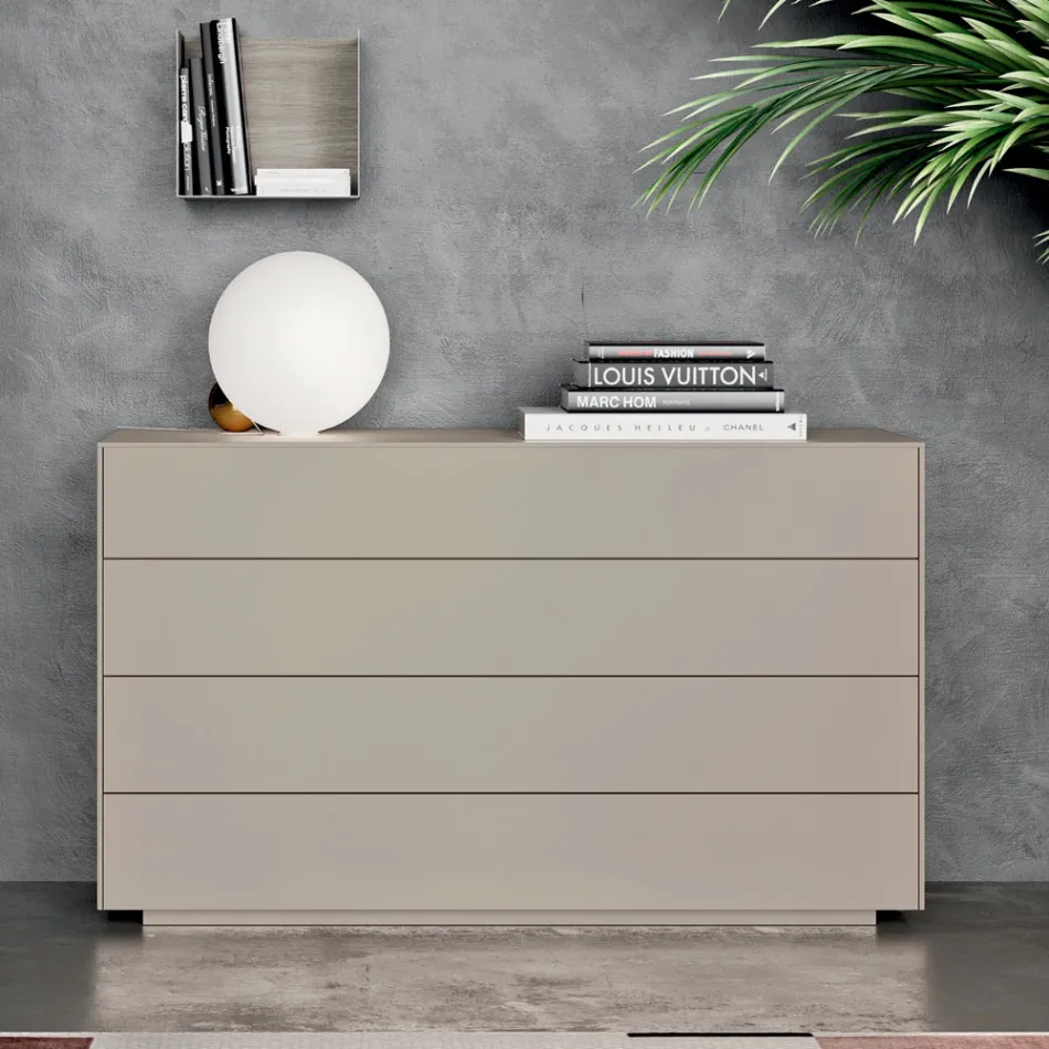 Complete slaapkamer met 4 hoogwaardige Made in Italy-elementen - Odema Viadurini