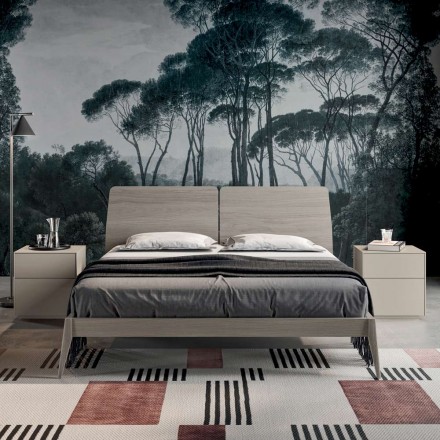 Complete slaapkamer met 4 hoogwaardige Made in Italy-elementen - Odema Viadurini