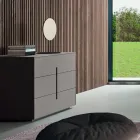 Complete slaapkamer met 5 elementen in moderne stijl Made in Italy - Savanna Viadurini