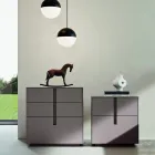 Complete slaapkamer met 5 elementen in moderne stijl Made in Italy - Savanna Viadurini