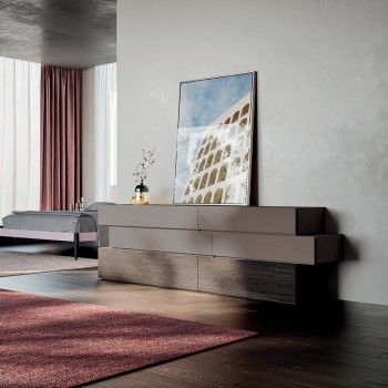 Complete luxe slaapkamer met 6 elementen Made in Italy - Adige