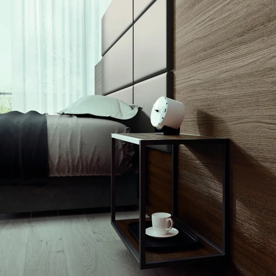 Tweepersoonsslaapkamer met 5 luxe Made in Italy-elementen - Emerald Viadurini