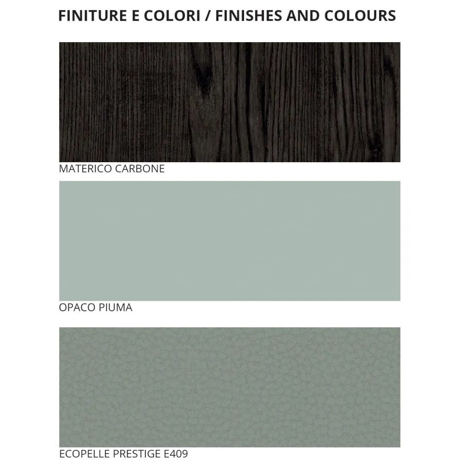 Tweepersoons slaapkamer met 5 elementen moderne stijl Made in Italy - Octavia Viadurini