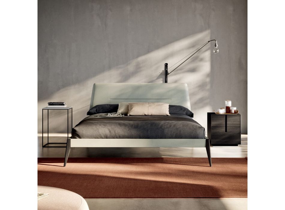 Tweepersoons slaapkamer met 5 elementen moderne stijl Made in Italy - Octavia Viadurini