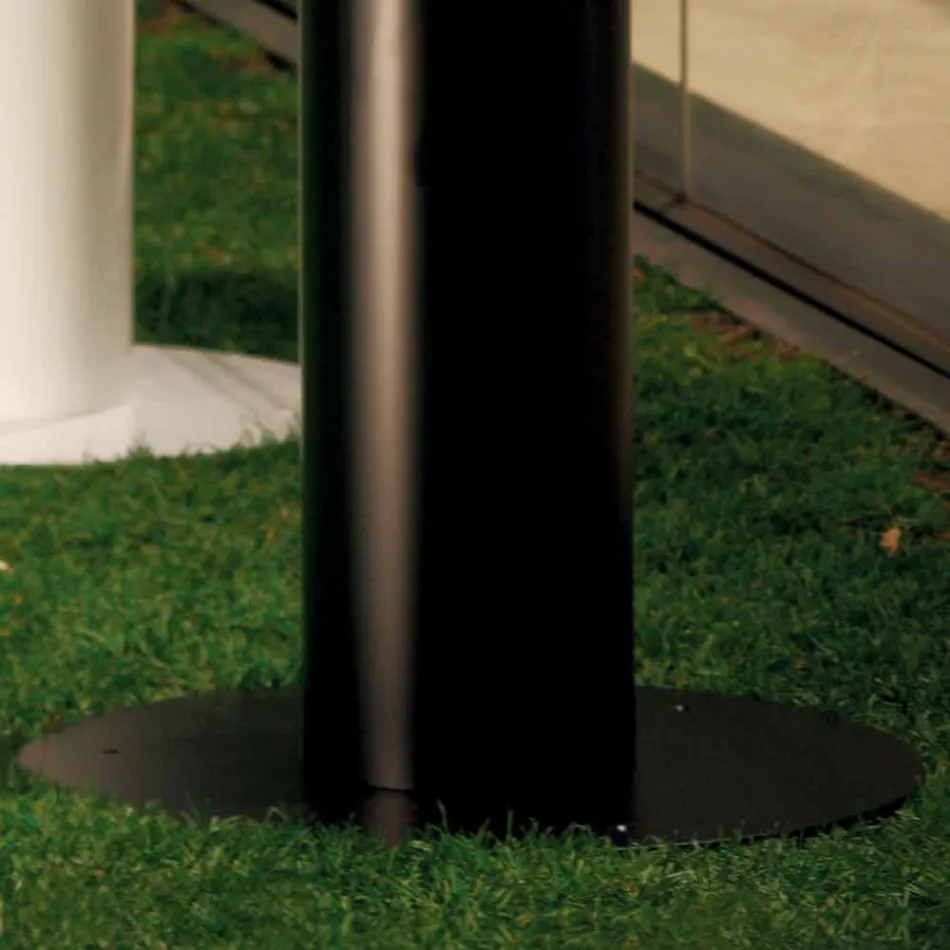 Open haard Bioethanol Outdoor Dean geschilderde stalen vloer Viadurini