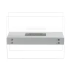 Bio-ethanol vloerhaard in wit metaal en gehard glas - Timon Viadurini