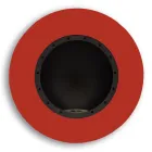 Ronde designmuur bio-ethanol open haard in geverfd staal - Trenton Viadurini