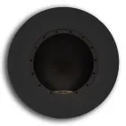 Ronde designmuur bio-ethanol open haard in geverfd staal - Trenton Viadurini