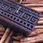 Ambachtelijke rechthoekige kaneelgeurkaars gemaakt in Italië - Alissa Viadurini