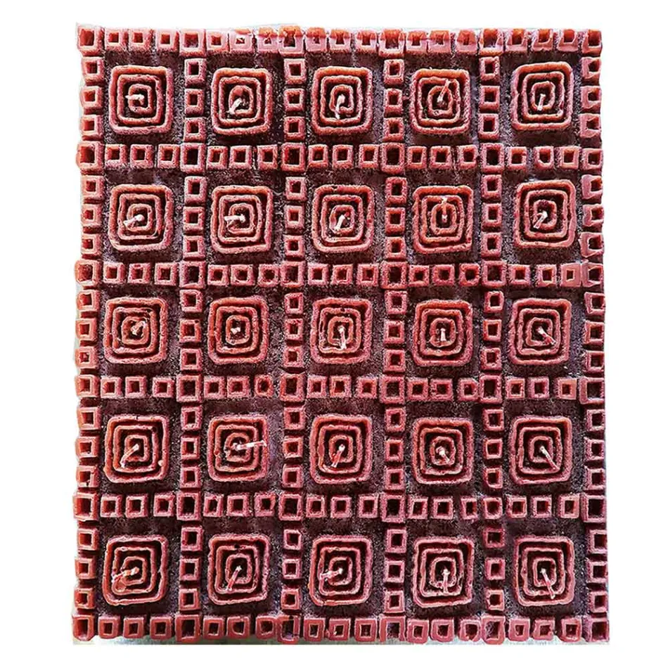 Geurkaars van bruine was met 25 lonten Made in Italy - Piura Viadurini