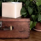 Handgemaakte moderne vierkante waskaars gemaakt in Italië - Mondeo Viadurini