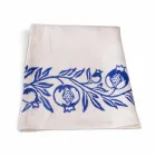 Linnen canvas van Italiaans vakmanschap met handgedrukt ontwerp - handelsmerken Viadurini