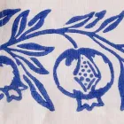 Linnen canvas van Italiaans vakmanschap met handgedrukt ontwerp - handelsmerken Viadurini