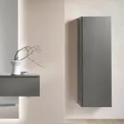 Gelakte melamine kapstok met MDF-deur en interne plank - Lunis Viadurini