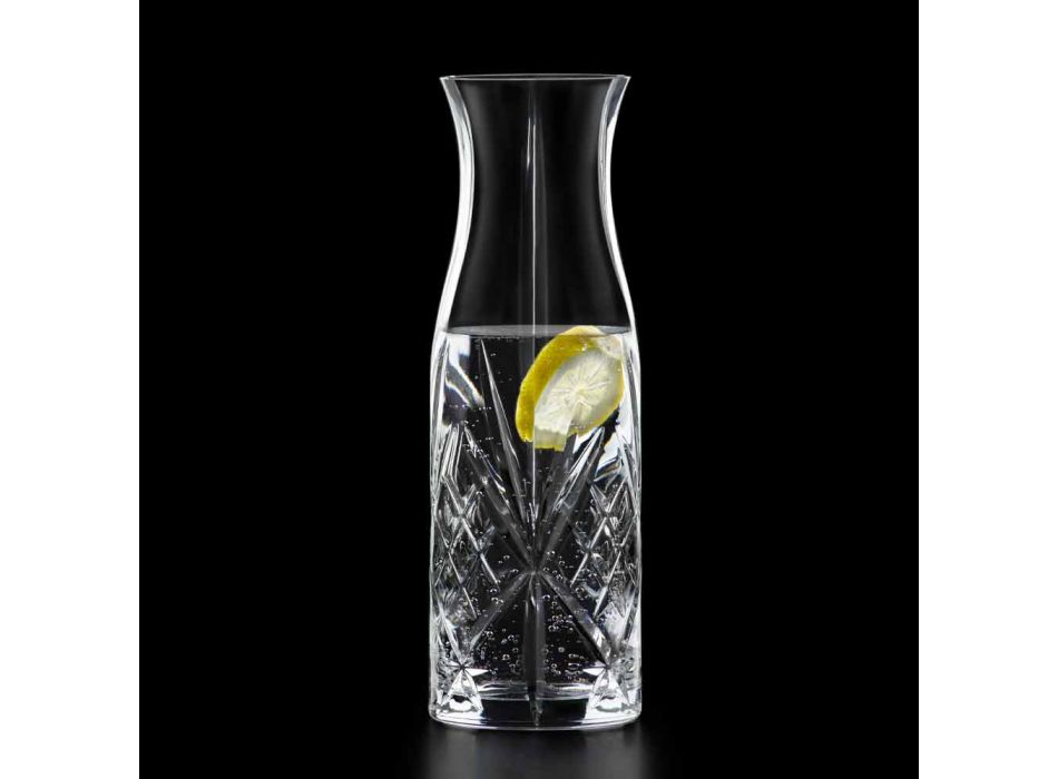 Vintage Design Eco Kristal Water- of Wijnkan 4 Stuks - Cantabile Viadurini