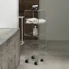 Trolleyzuil in transparant acrylkristal 1 of 3 planken - Minervo Viadurini