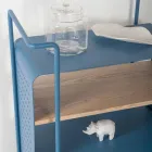 Design trolley van staal met essenblad Made in Italy - Murella Viadurini