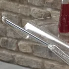 Vouwwagen in transparant acrylkristal 2 dienbladen - Aristocles Viadurini