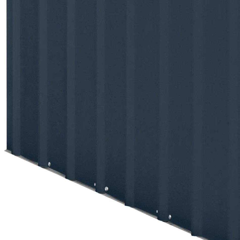 Tuinhuisje van antraciet plaatstaal met scharnierende deur - Cucciolo Viadurini