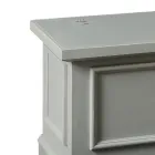 Kist met structuur van massief populierenhout Made in Italy - Dievis Viadurini